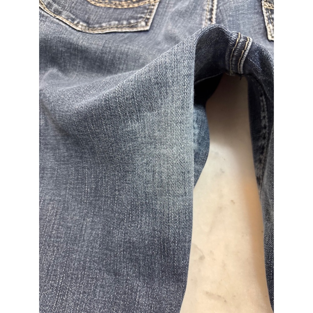Silver Jeans Co Avery Straight Leg Jeans Dark Wash Frayed Hem Women's Size - Picture 9 of 12